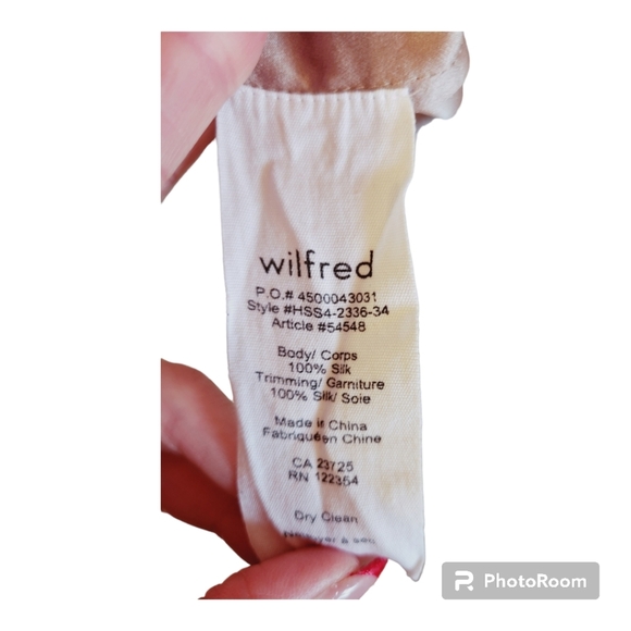 ARITZIA Wilfred Sèvres Silk Blouse - Picture 8 of 11